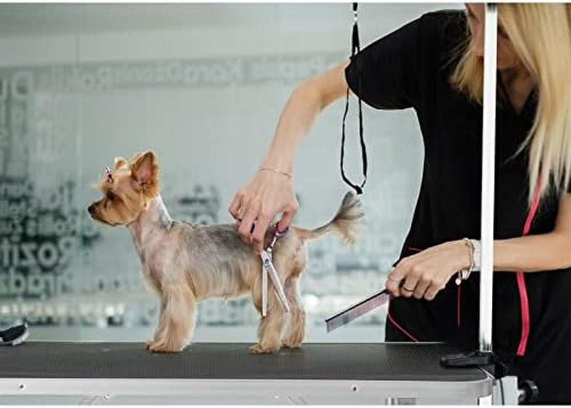 Pet Grooming Table for Large Dogs Adjustable Professional - Portable Trimming Drying Table W/Arm/Noose/Mesh Tray, Maximum Capacity up to 330LB